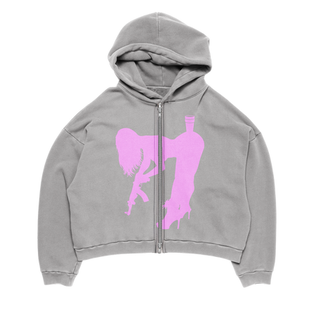 Drankstar Pink Logo Zip up